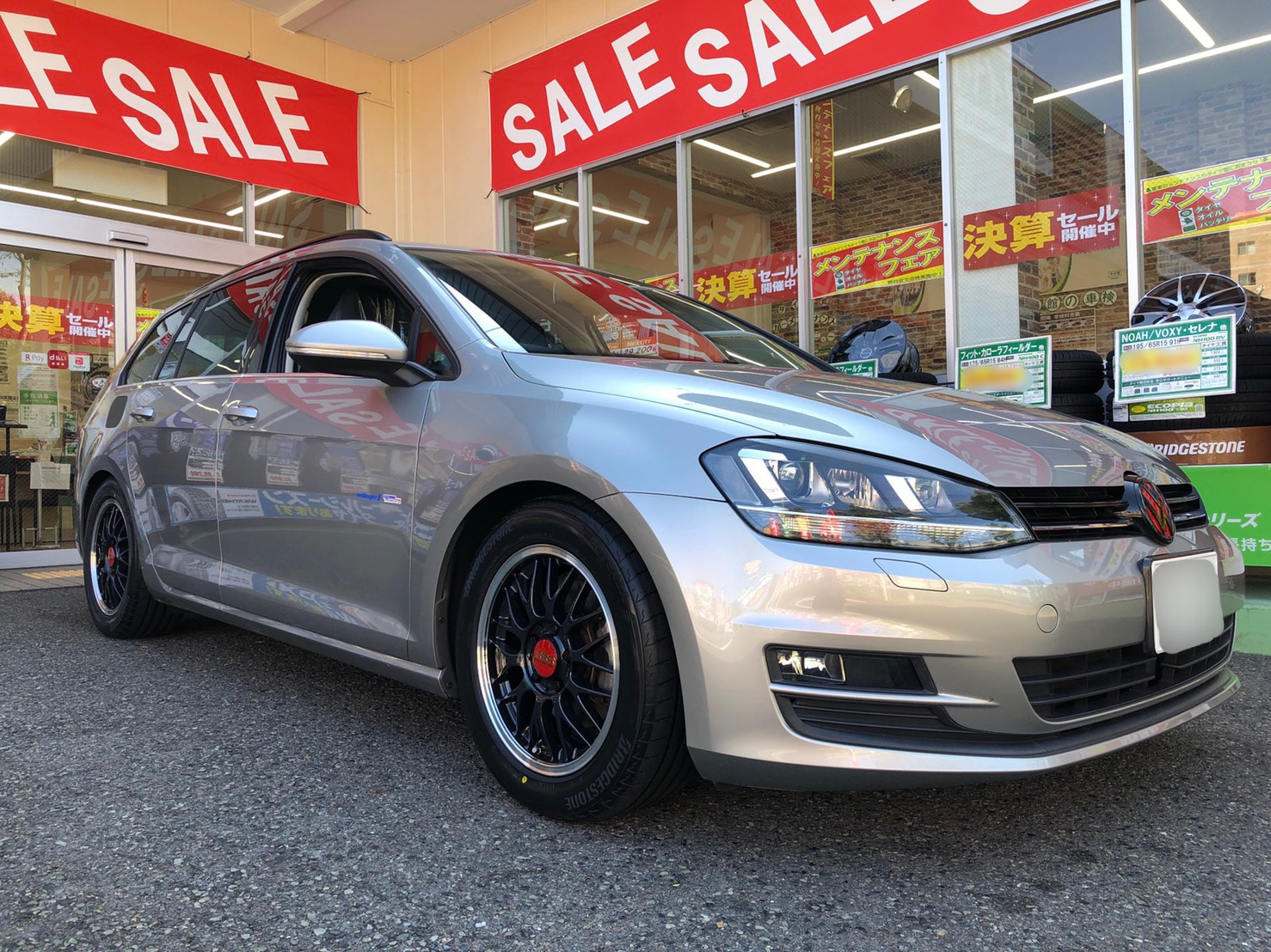 フォルクスワーゲンGOLF7ホイール1本＋ブリヂストンTURANZAタイヤ フォルクスワーゲン VW ゴルフ7 ハイライン 純正 17インチ 7J+49