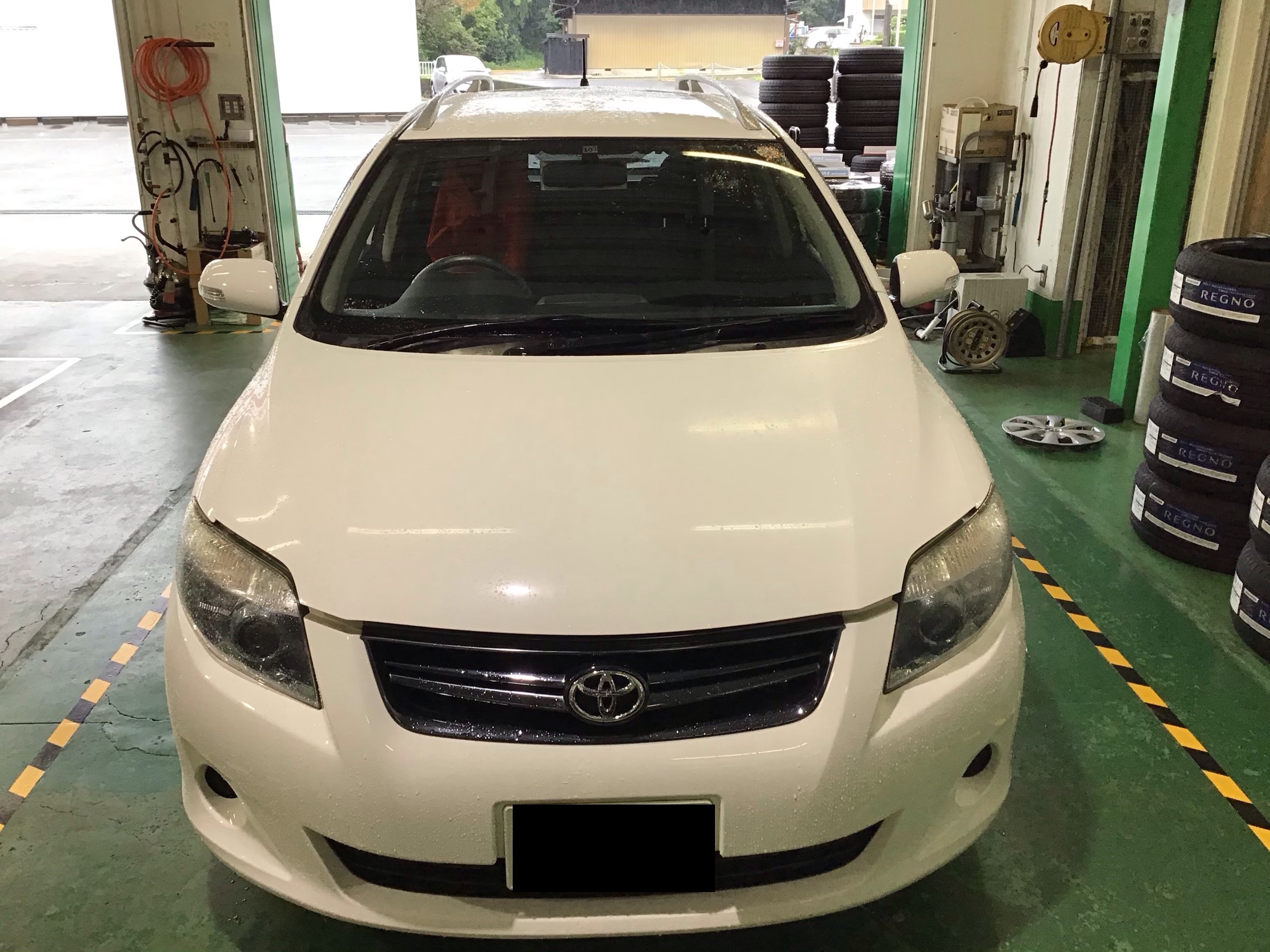 カローラフィルダー 140系 車高調取り付け トヨタ カローラフィールダー メンテナンス商品 パーツ取付 サスペンション取付 サービス事例 タイヤ館 中津川 岐阜県のタイヤ カー用品ショップ タイヤからはじまる トータルカーメンテナンス タイヤ館グループ