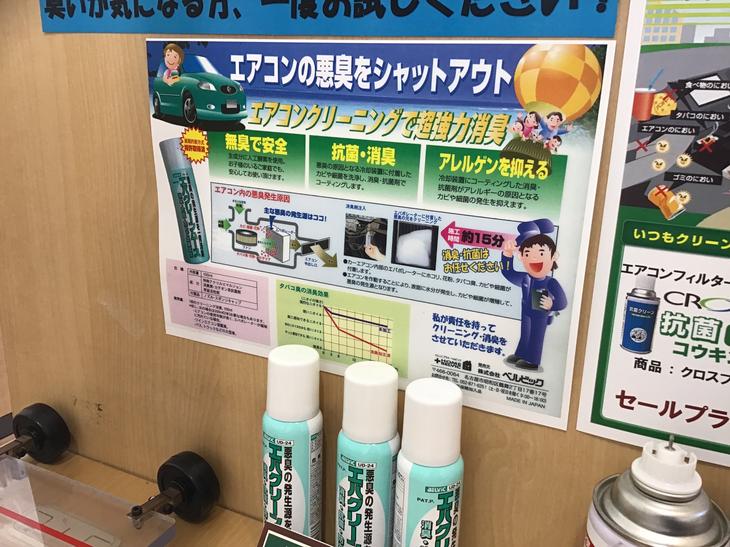 エバポレーター洗浄 お勧めです スタッフ日記 タイヤ館 京都八幡 タイヤからはじまる トータルカーメンテナンス タイヤ館グループ