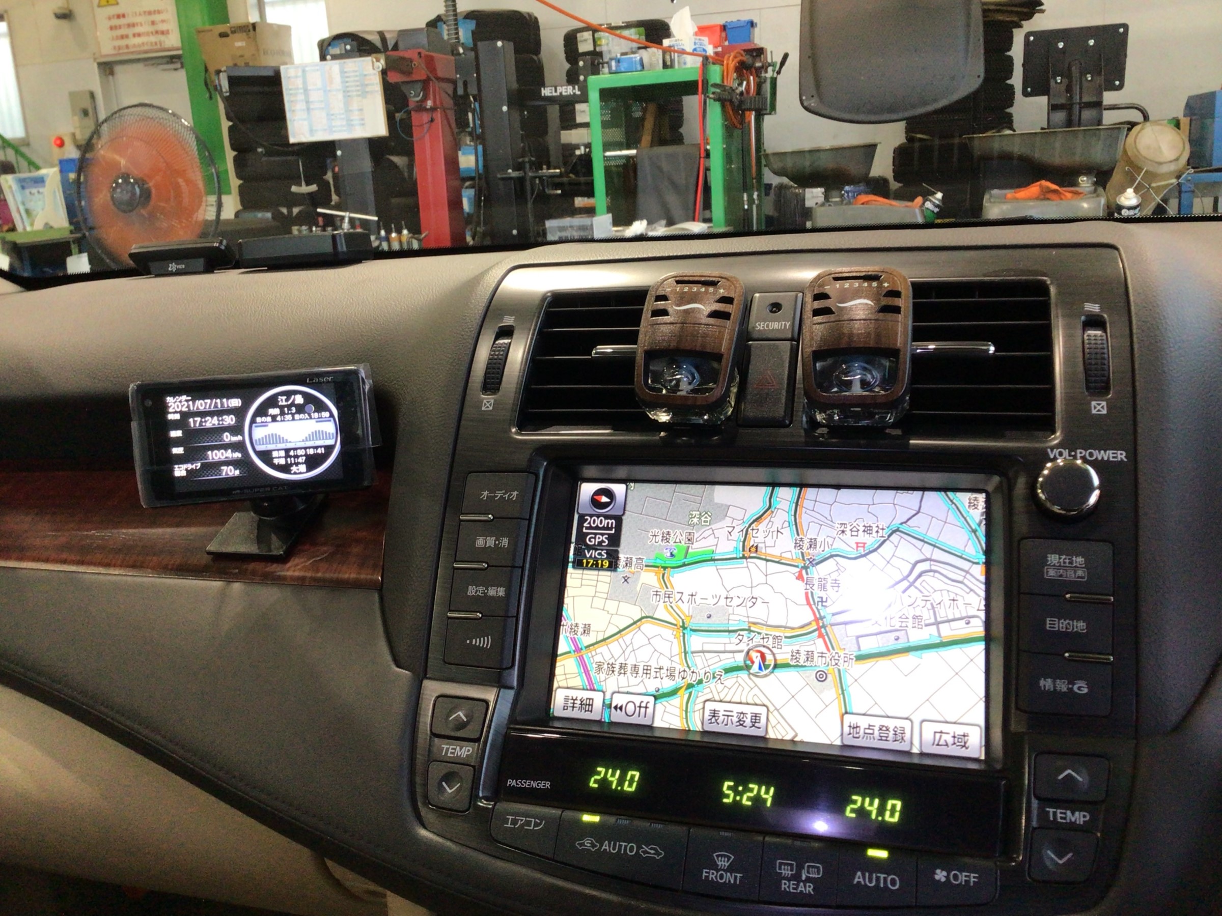 ユピテル 新型レーザー式対応レーダー LS710 取付 | 店舗お