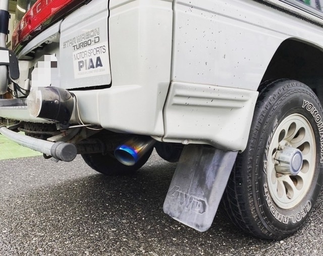 ミツビシ P25W デリカ スターワゴン】マフラー交換を行いました | 店舗  