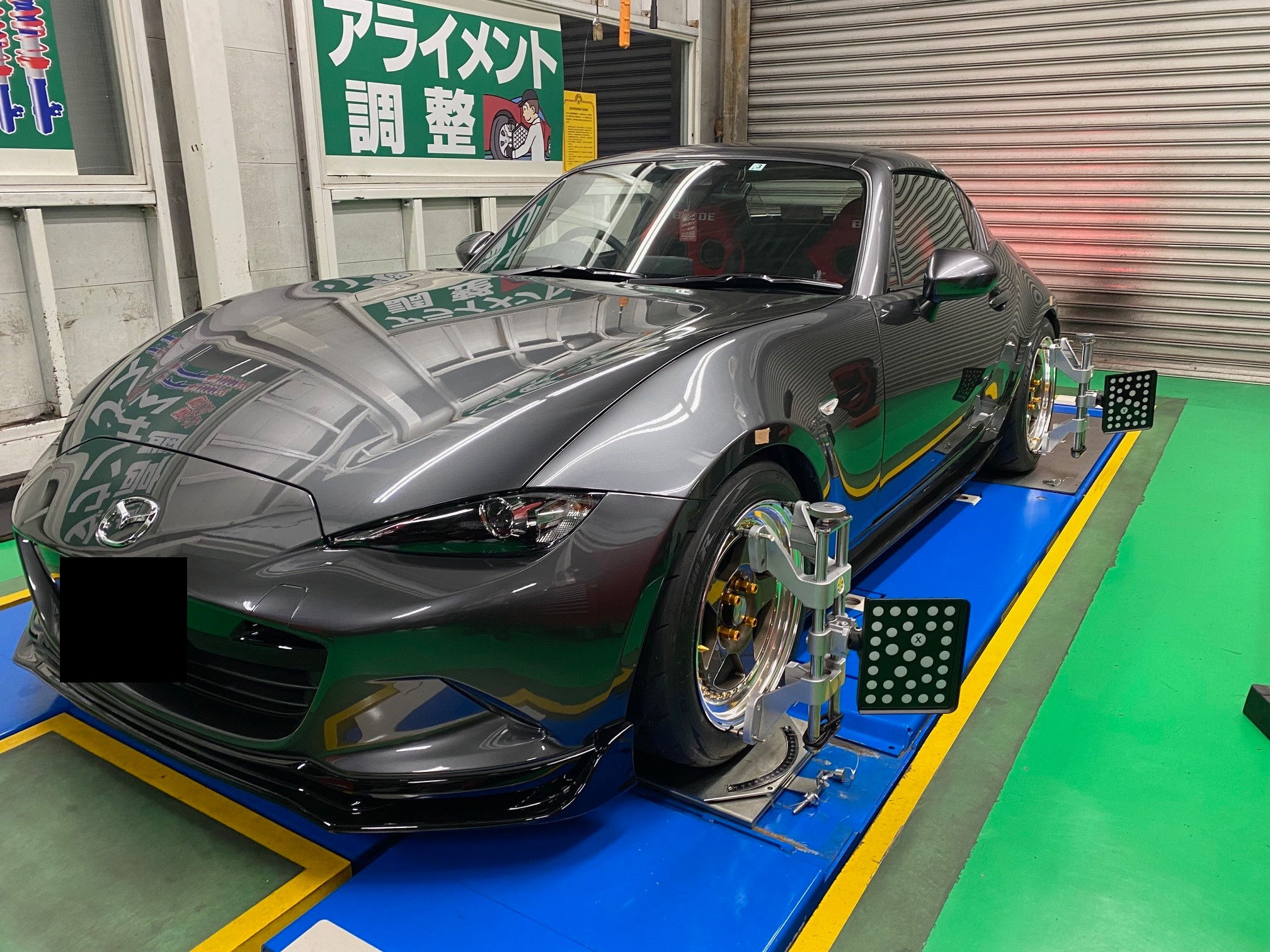 マツダ NDロードスター 車高調整＆アライメント タイヤの