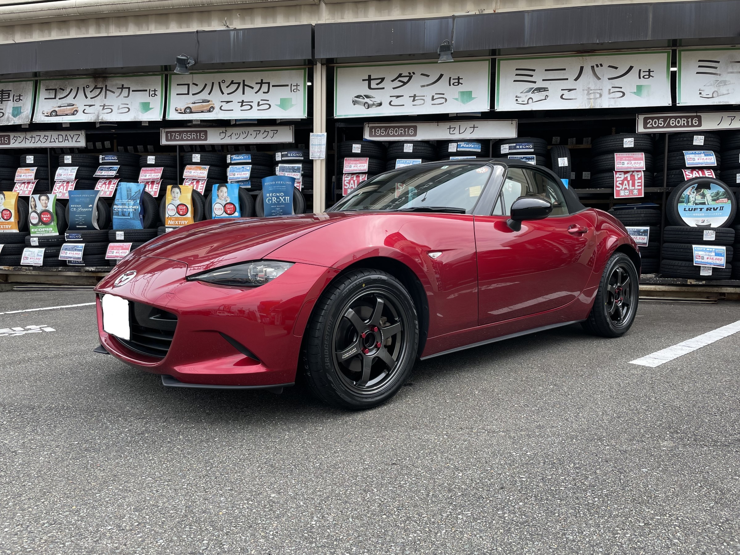NDロードスター純正ホイール スタッドレスタイヤ KR36 185/55/16
