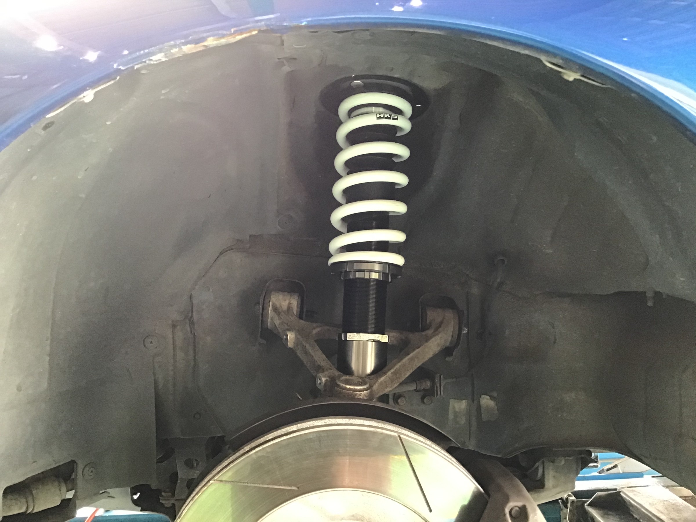 マツダ RX－7（FD3S） HKS ハイパーマックスS 車高調取付