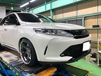 60ハリアーにガナドールヴァーテックスチタンテールマフラー取り付け