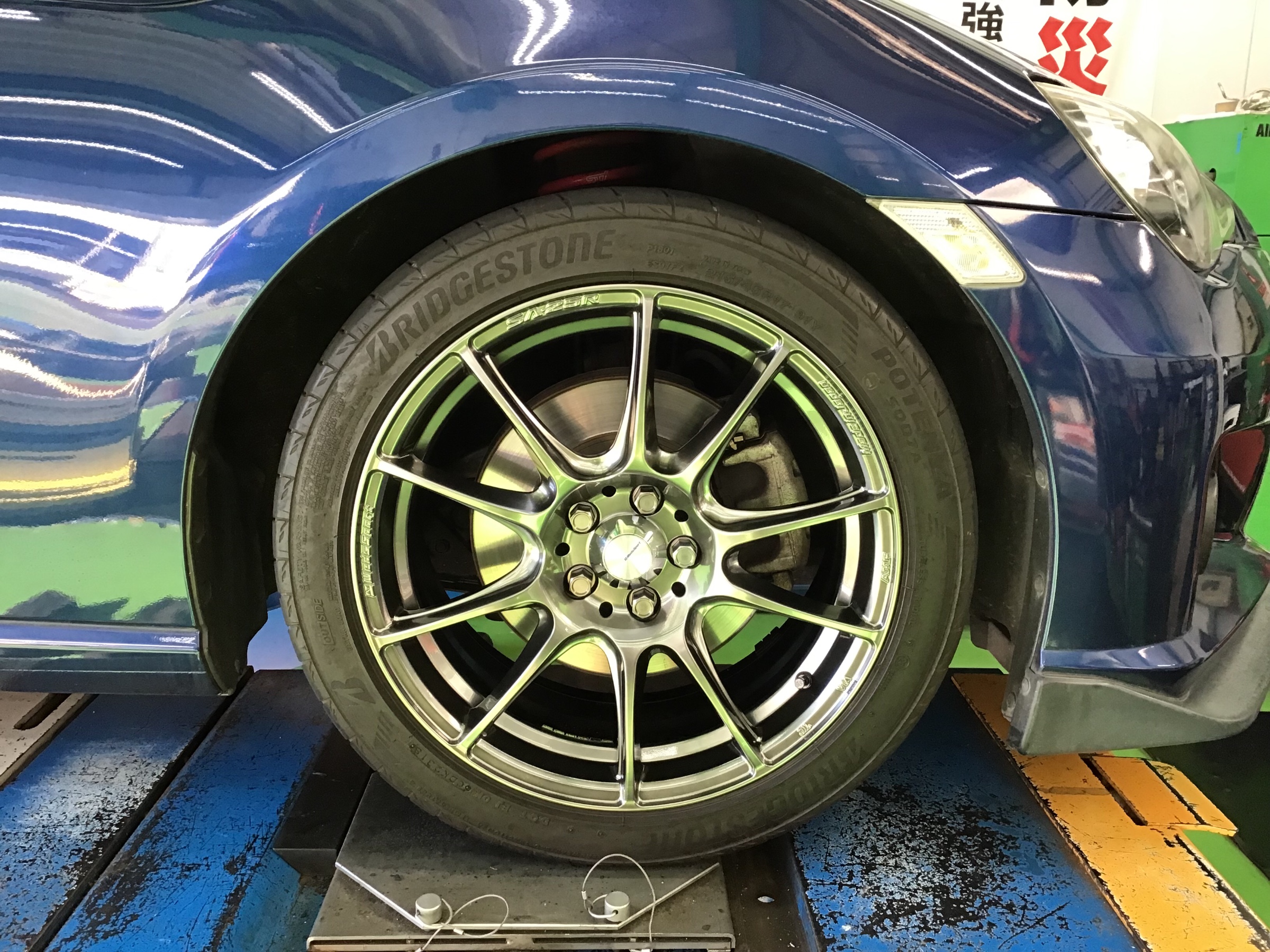 BRZ(ZC6)にウェッズスポーツＳＡ-２５Ｒ装着 | スバル BRZ ホイール