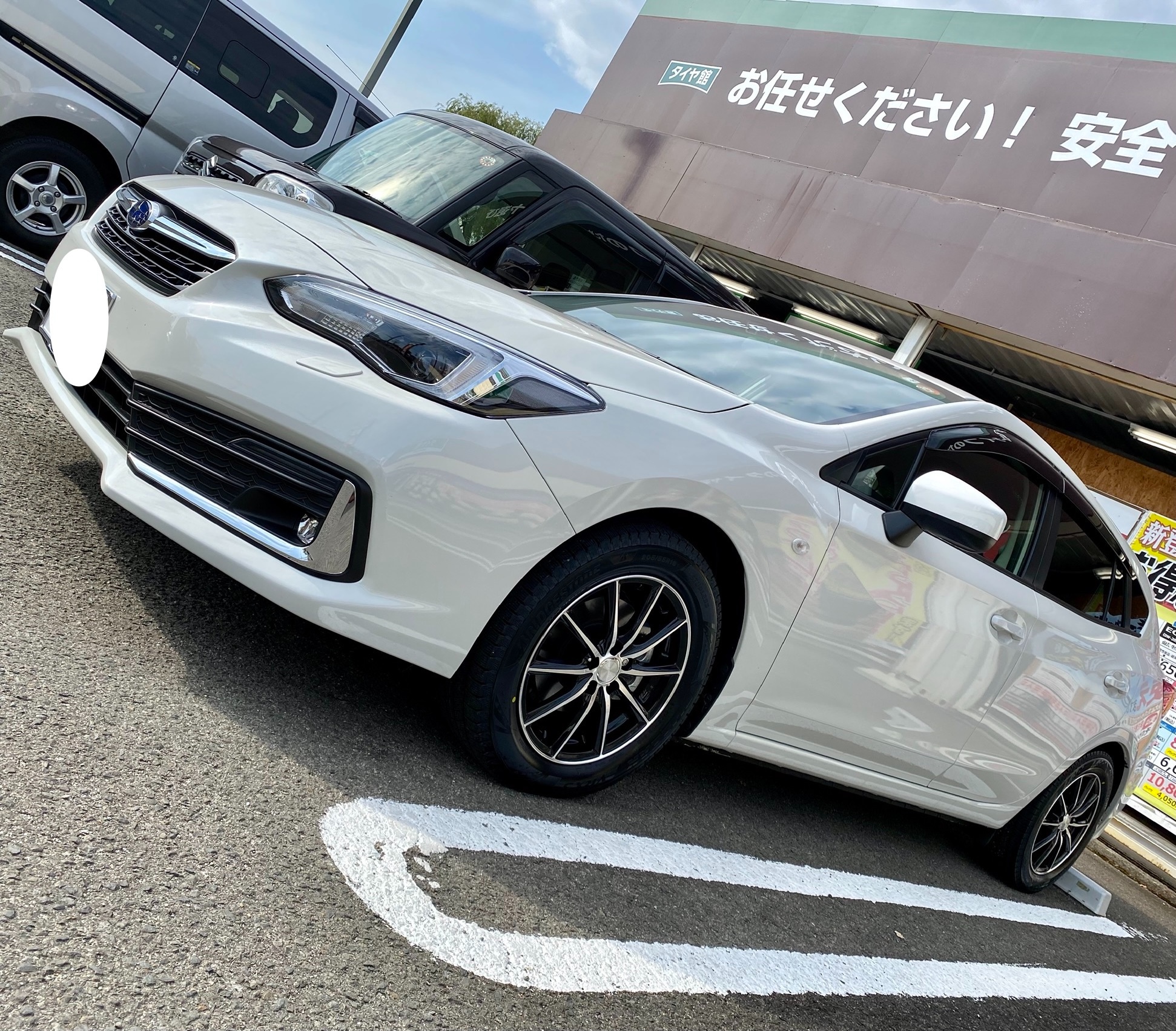 中古 スバル 純正 スタッドレスタイヤホイールセット 4本セット 17インチ 7.5J +55 PCD 100 205/50R17 89Q【 ナンカン  製 スタッドレスタイヤ付き】 | 中古 タイヤ ホイールのカイショー