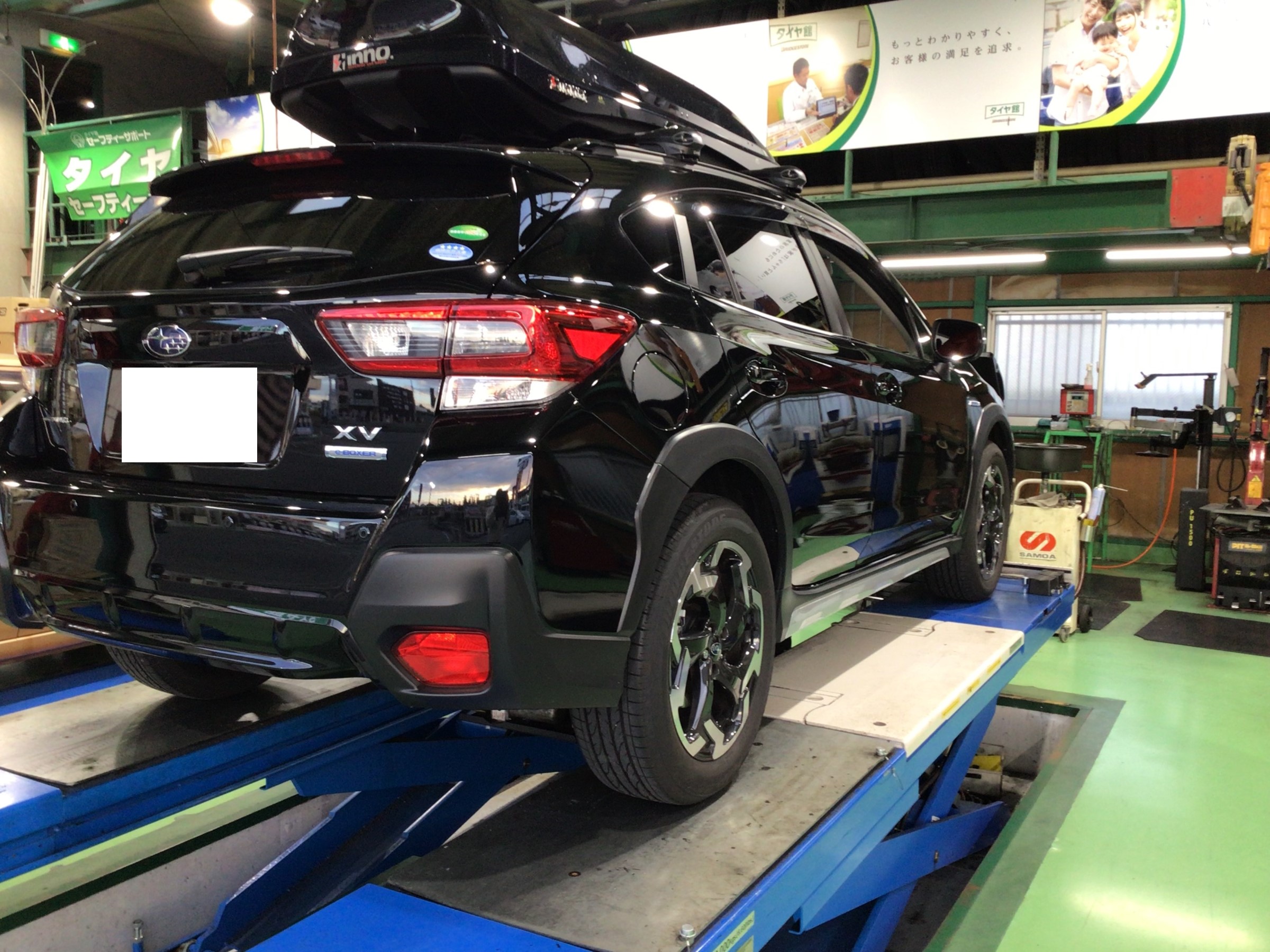 スバル「XV」にスタッドレスタイヤ・ホイールセット装着