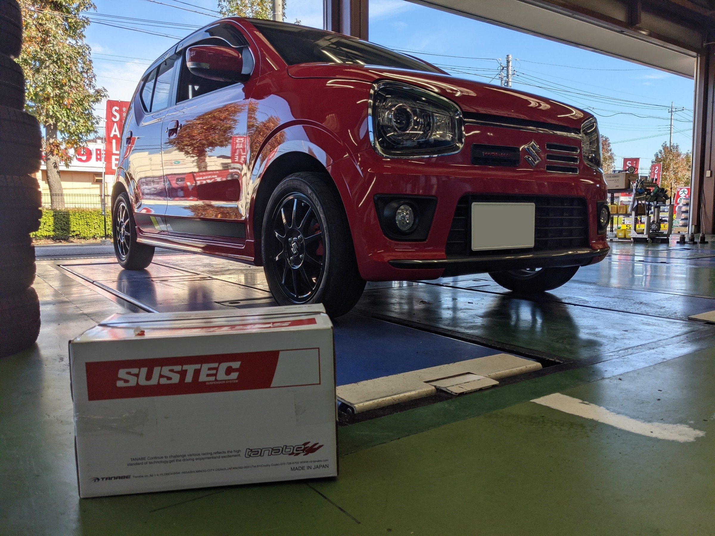 スズキ・アルトワークス・HA36S】ダウンサス取付 | 店舗おススメ
