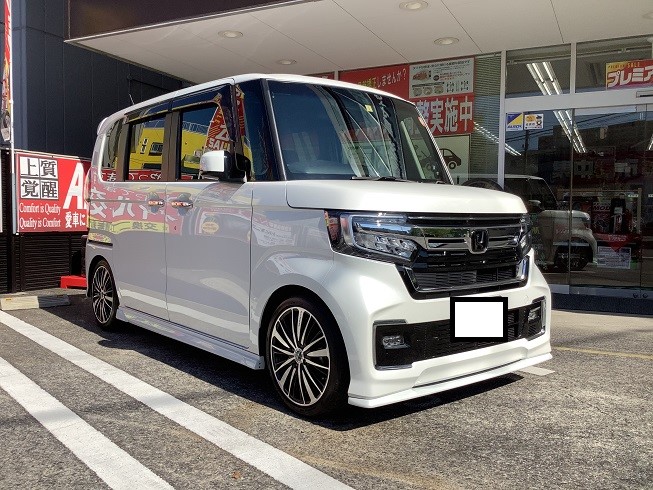 HONDA N-BOXカスタム JF3 車高調キット取り付け＆スーパー
