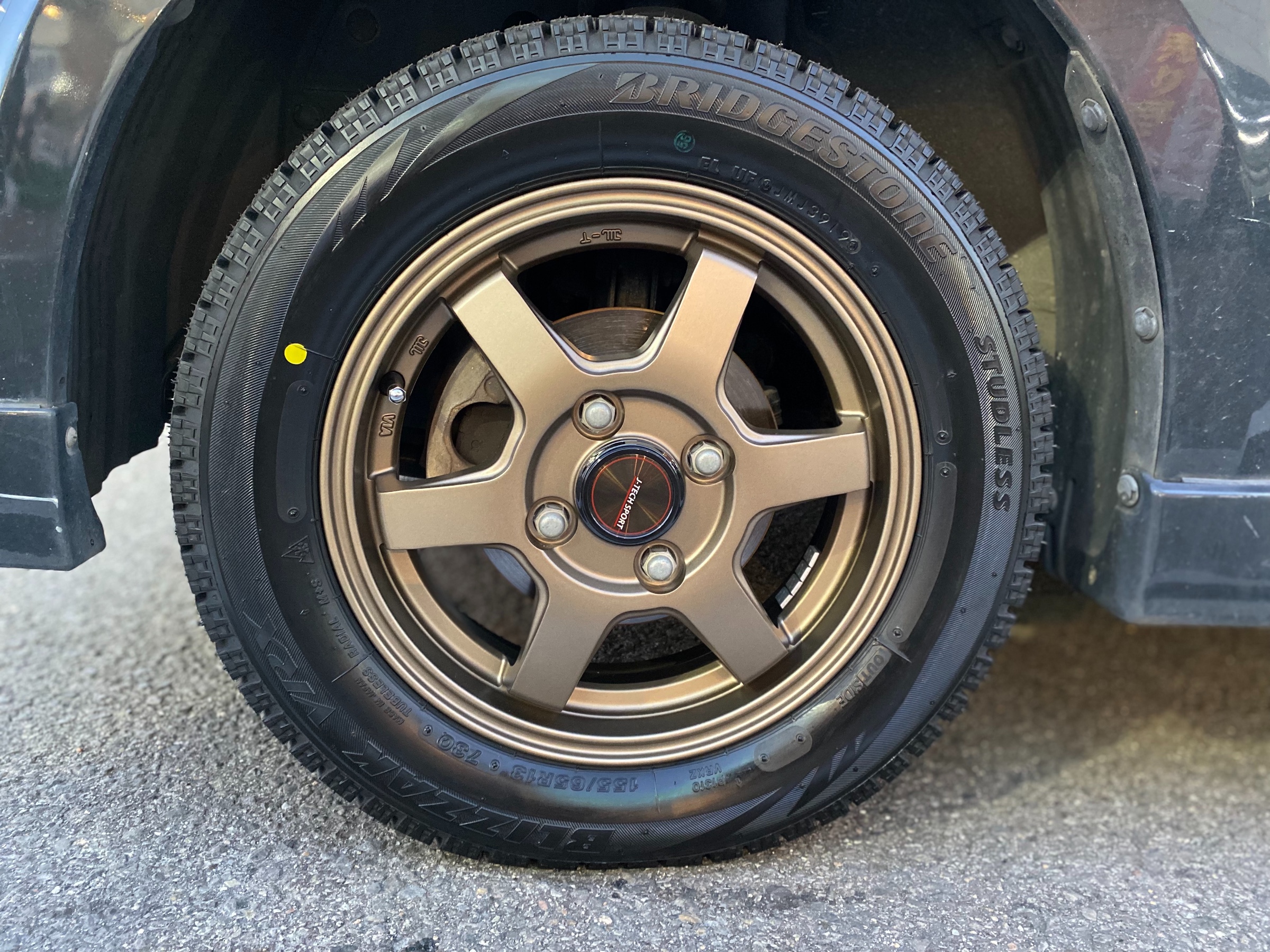 13インチ スタッドレスタイヤ付ホイール 155/60R/13