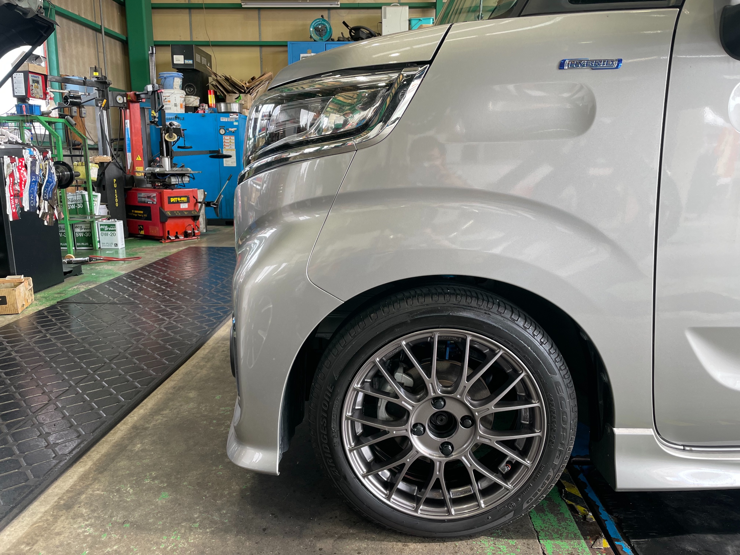 MK53型 スペーシアカスタム ホイール取り付け!(^^)! | スズキ