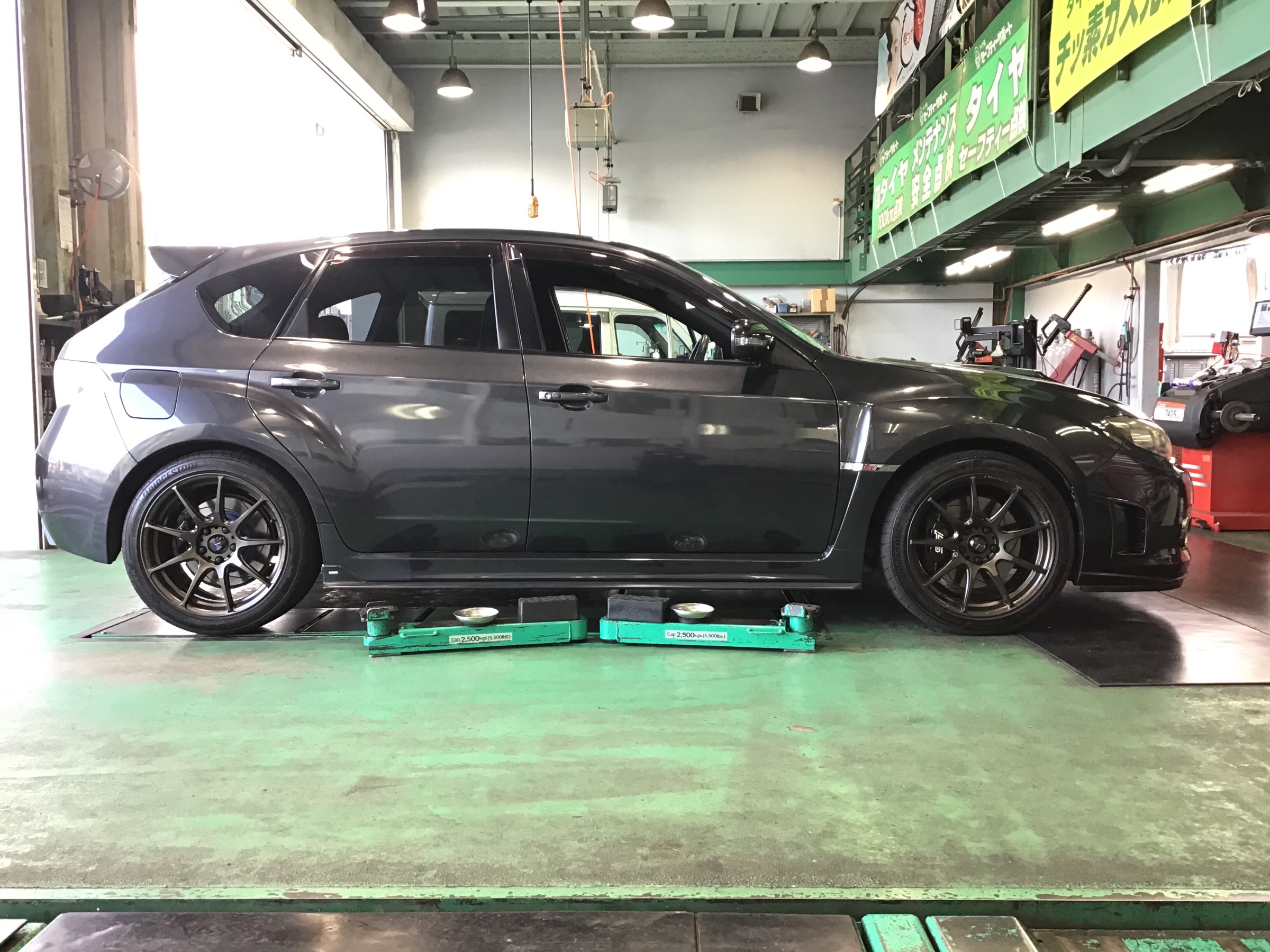 スバル インプレッサWRX Wedssport SA-99R + POTENZ S007A交換（タイヤ