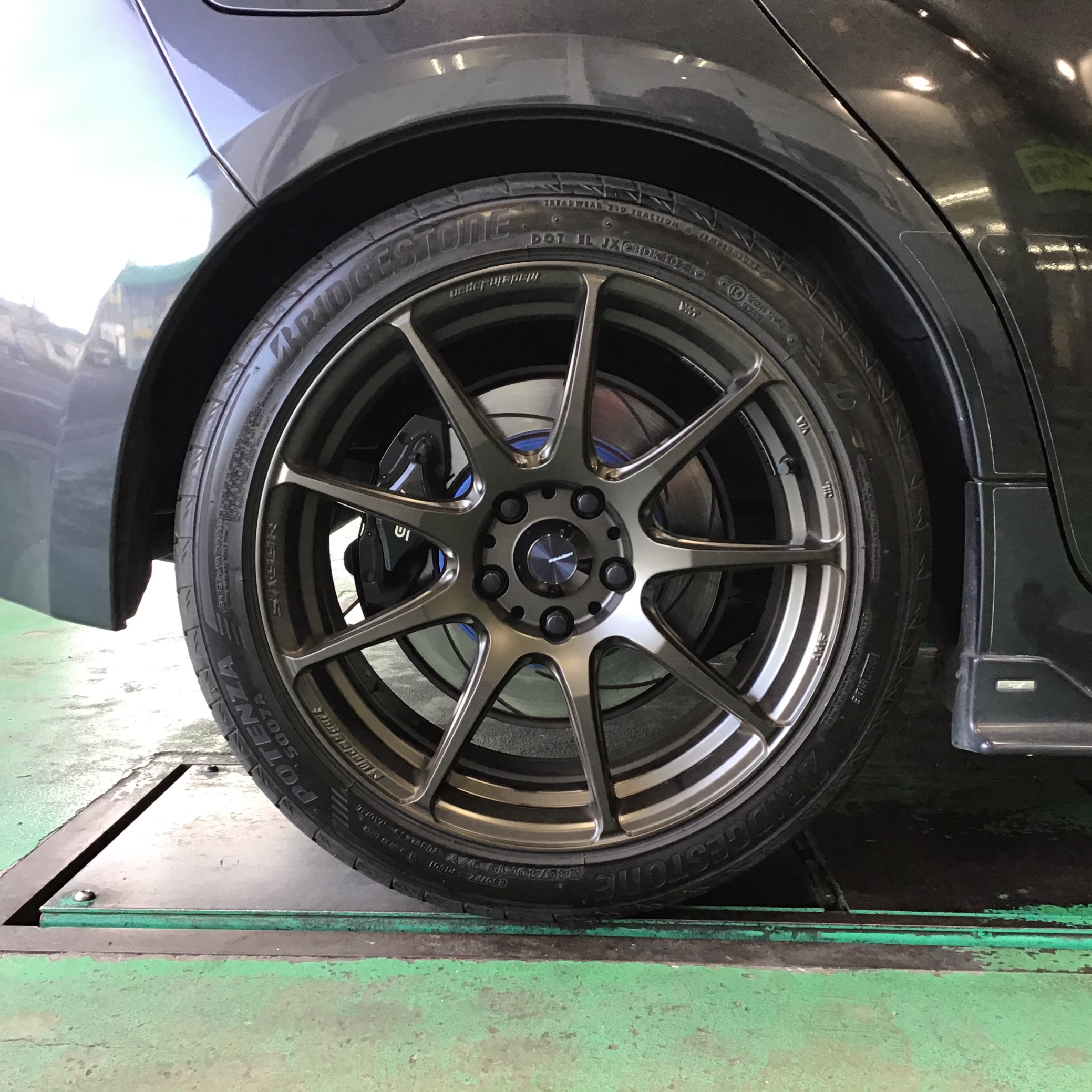 スバル インプレッサWRX Wedssport SA-99R + POTENZ S007A交換（タイヤ