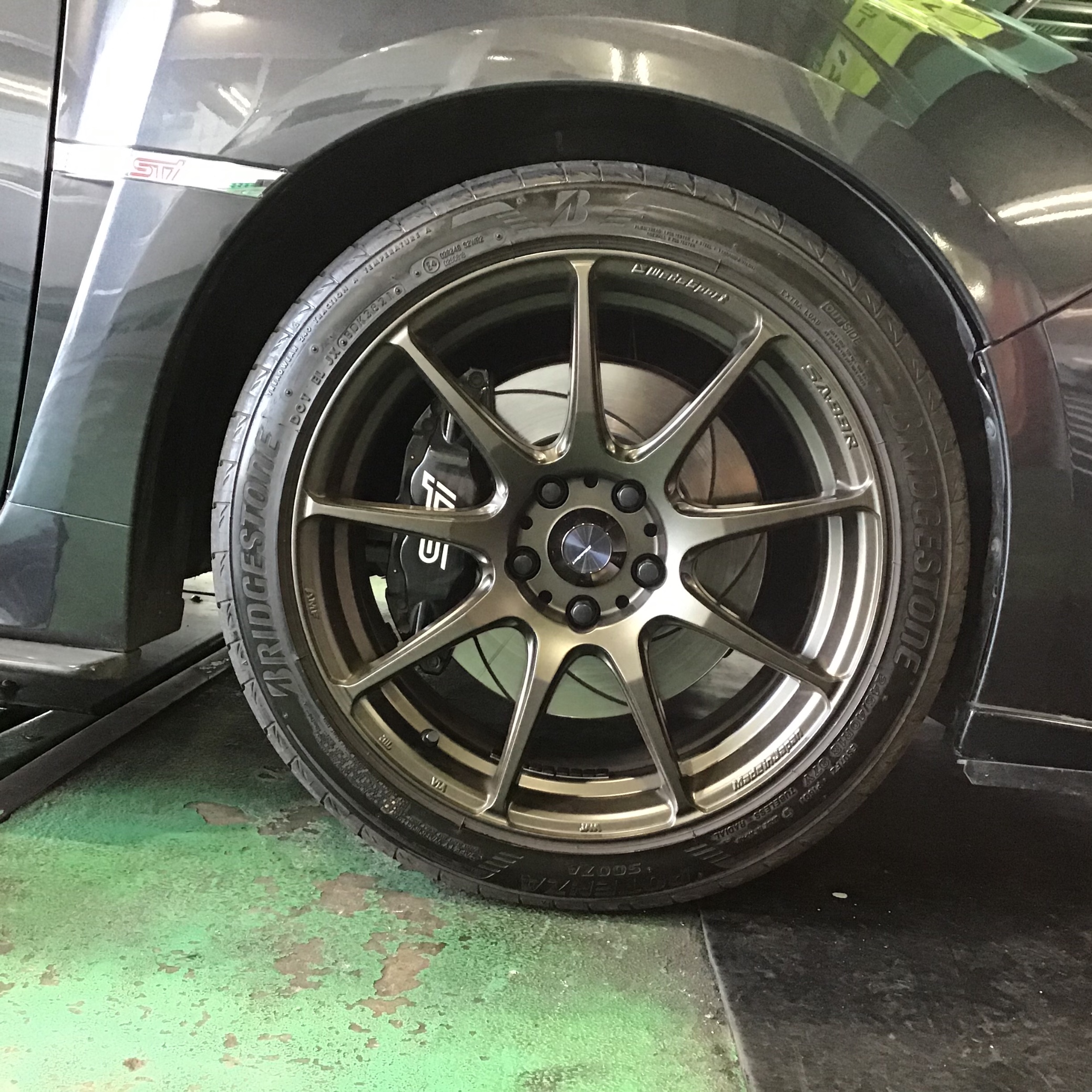 スバル インプレッサWRX Wedssport SA-99R + POTENZ S007A交換（タイヤ
