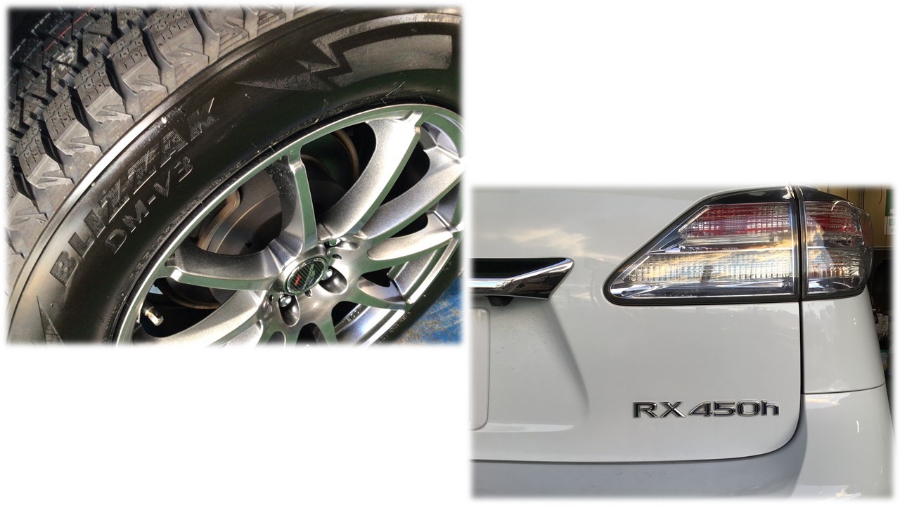 9/25まで。レクサス RX スタッドレス 235/60R18 純正アルミ付 - タイヤ ...