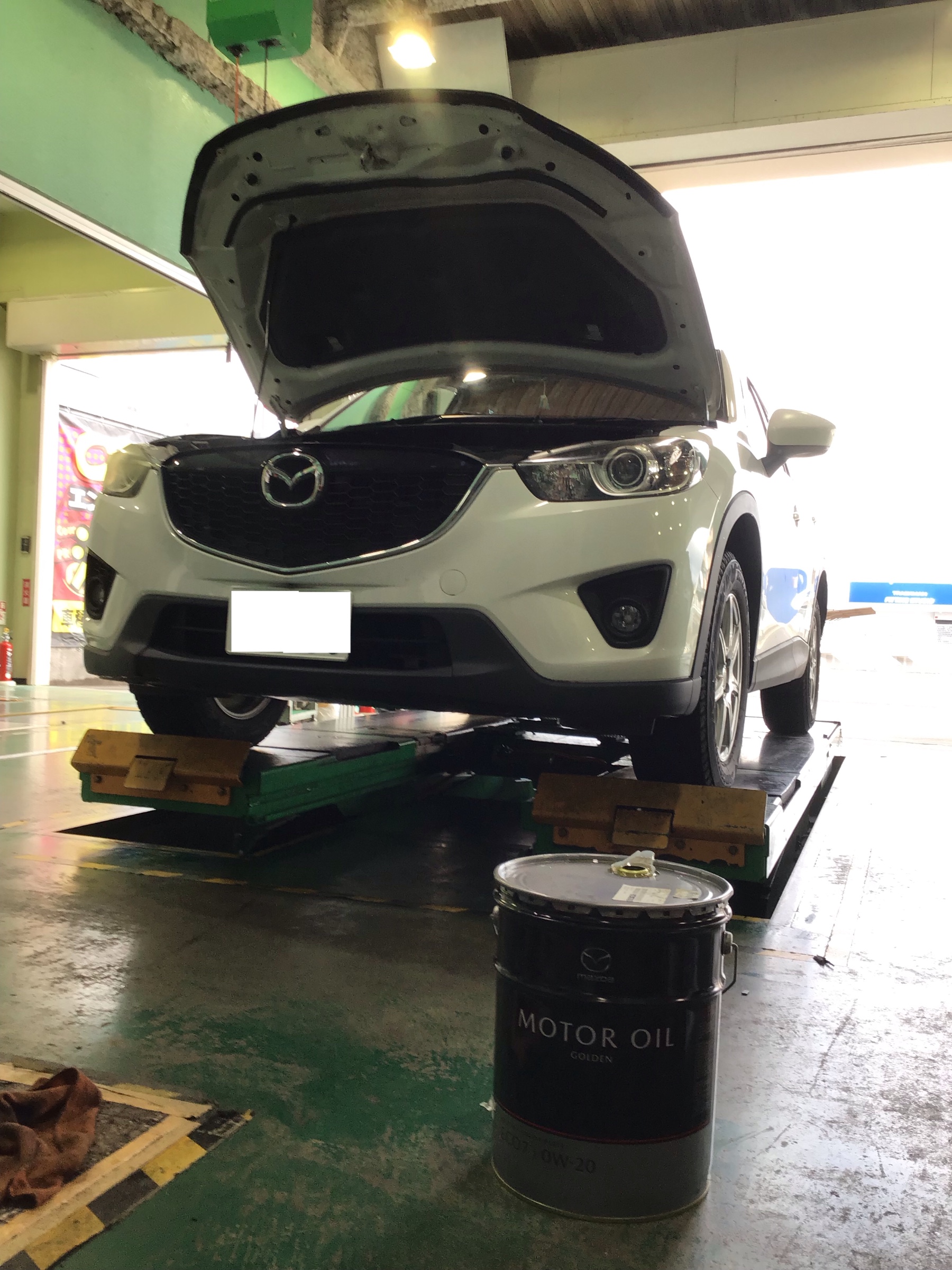 CX-5 ☆マツダ純正オイル☆【エンジンオイル+バッテリー交換