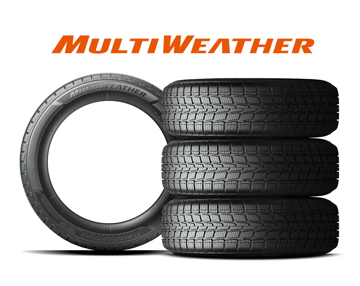 宅配便配送 ブリヂストンのオールシーズンタイヤ MULTI WEATHER（ﾏﾙﾁｳｪｻﾞｰ タイヤ・ホイール