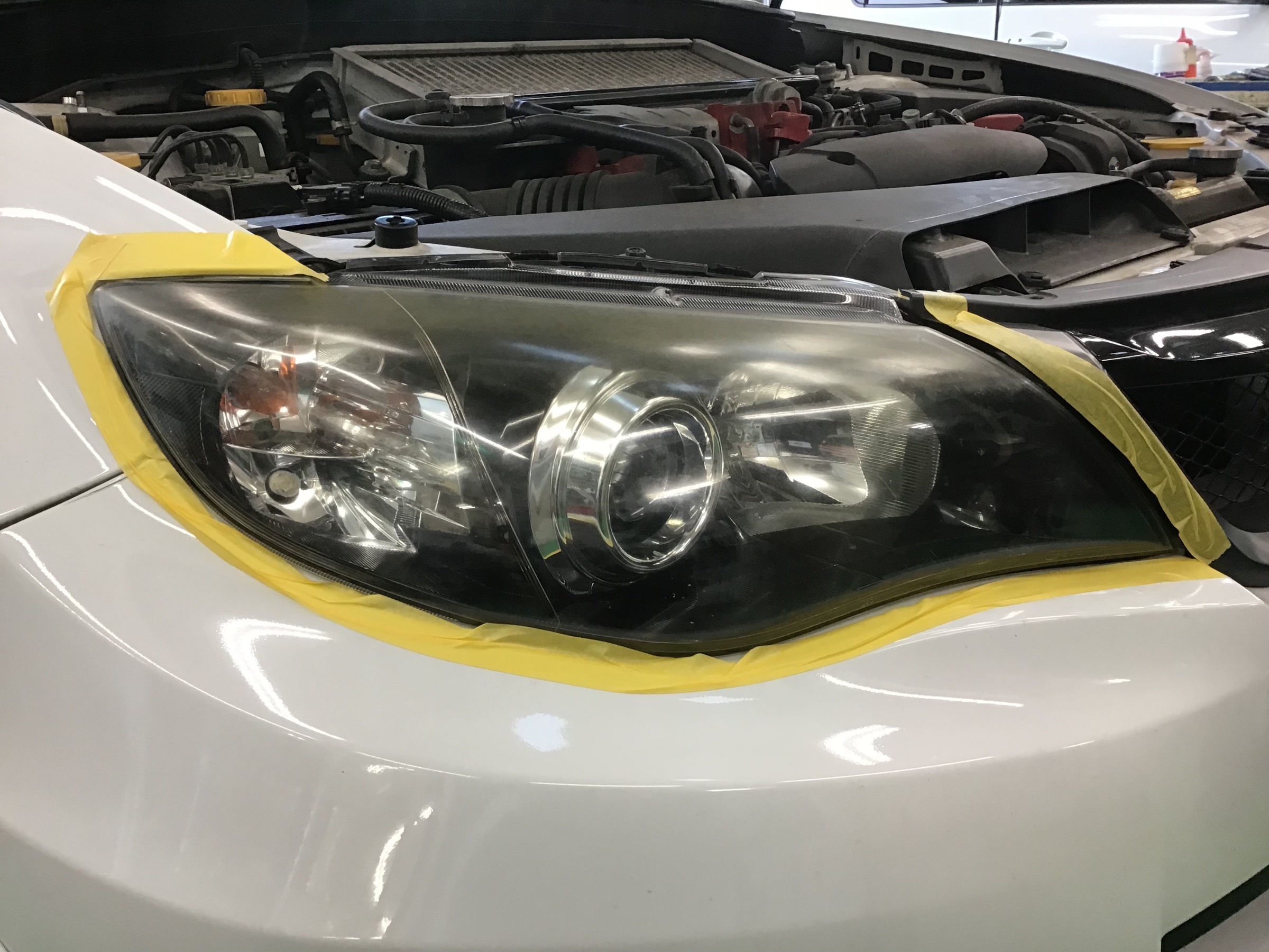 スバル WRX STI ICHIKOH1809 ヘッドライト クリヤー塗装済-