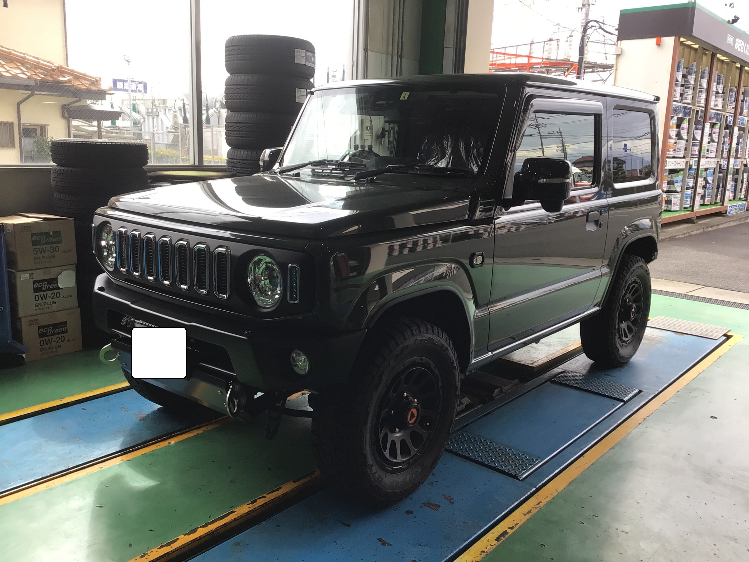 JB64W ジムニーショックアブソーバー＆ステアリングダンパー交換