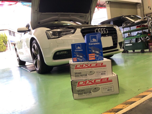 Audi A5 ブレーキパッド ローター交換をしました！ | アウディ A5