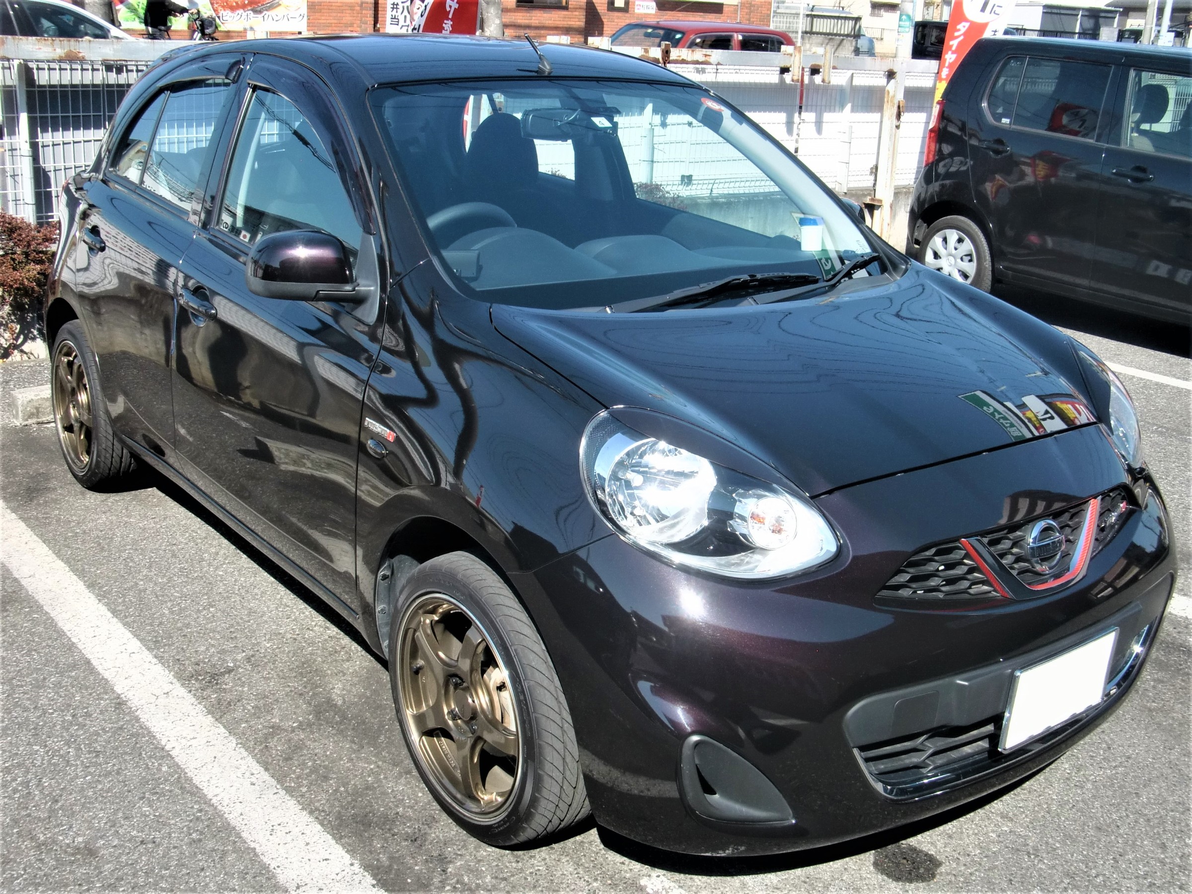 K13型マーチ 車高調整式サスペンションのお取り付け アライメント調整 日産 マーチ その他 パーツ取付 サスペンション取付 技術サービスブログ タイヤ館 鎌ヶ谷 千葉県のタイヤ カー用品ショップ タイヤからはじまる トータルカーメンテナンス タイヤ館