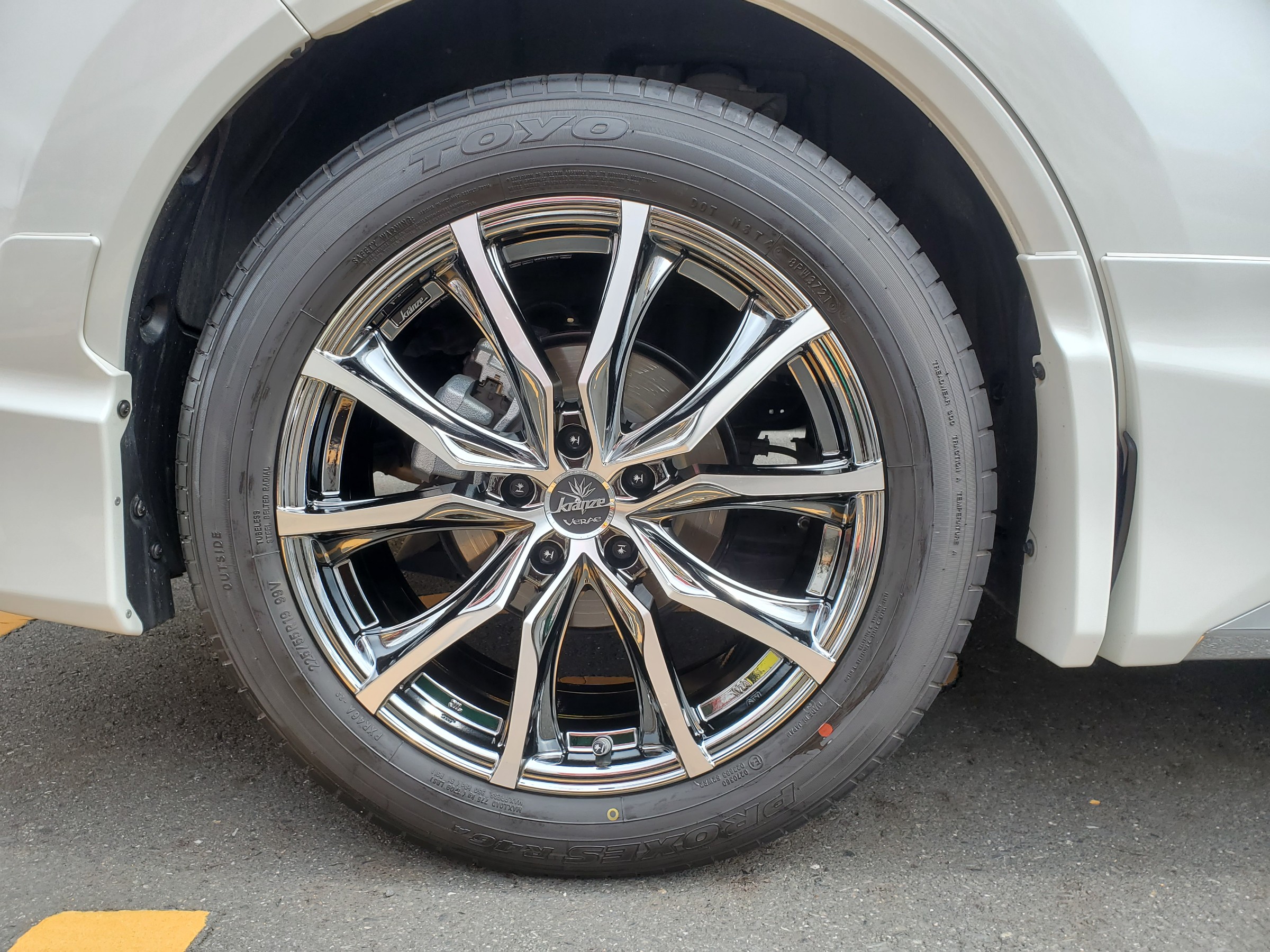 美品】ハリアーなど20インチホイール VERAE 713 EVO 34224 Weds Kranze