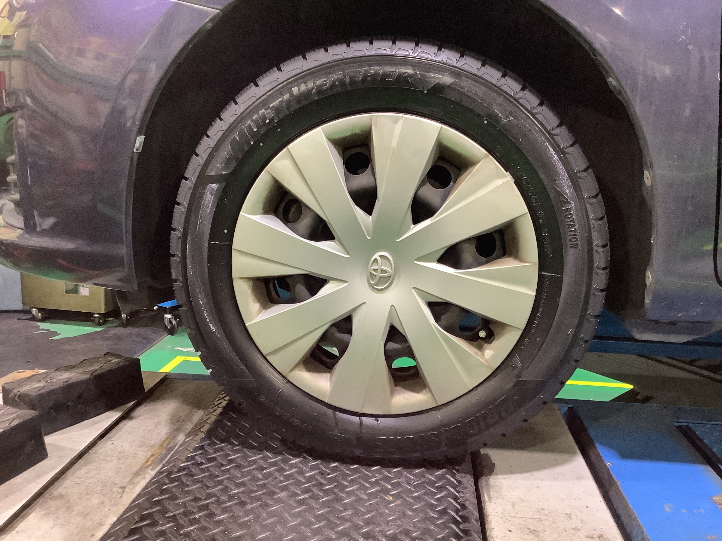 タイヤ交換後の画像