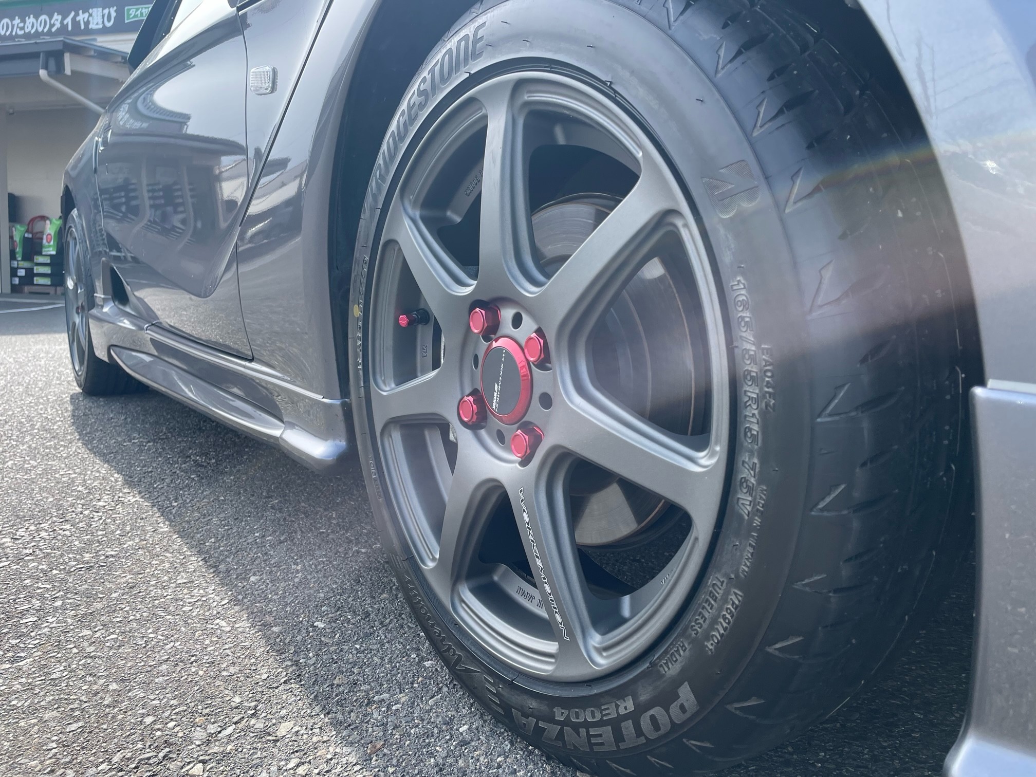 WORK EMOTION T7R S660 ホイール タイヤ15 16インチ WORK ホンダS660用 F:5J×15インチ／R:6.5J×16インチ 新品4本