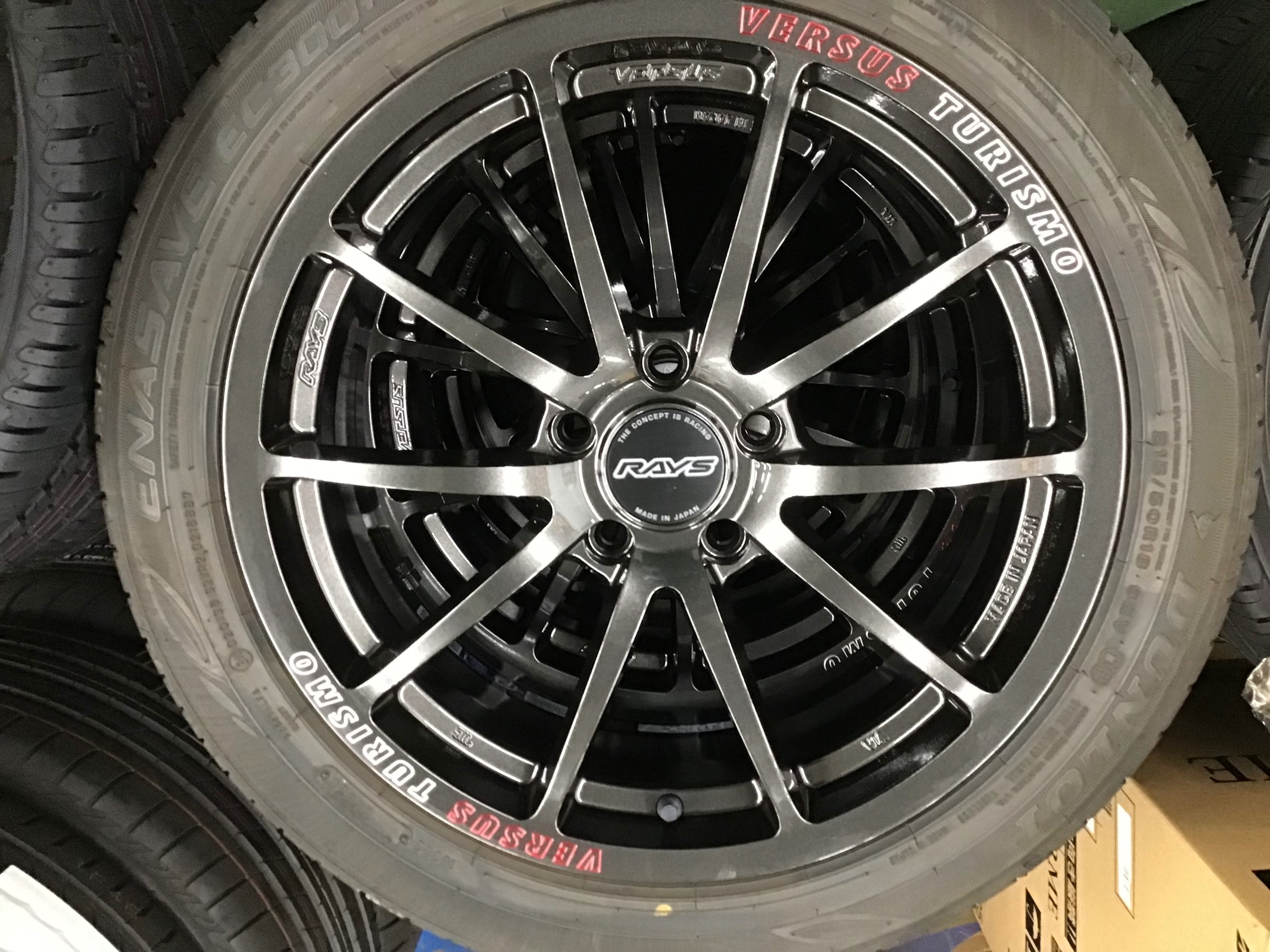 しんたったPCD1009.5j+38 RAYS VERSUS VT125S RAYS レイズ VERSUS ベルサス VT125S Super Dark Gunmetal/MC