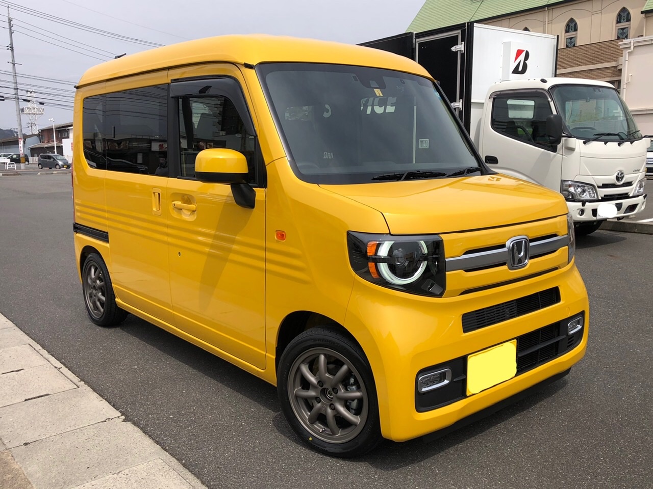 ホンダ N-VANにダウンサス取り付け、アライメント調整！ | ホンダ N