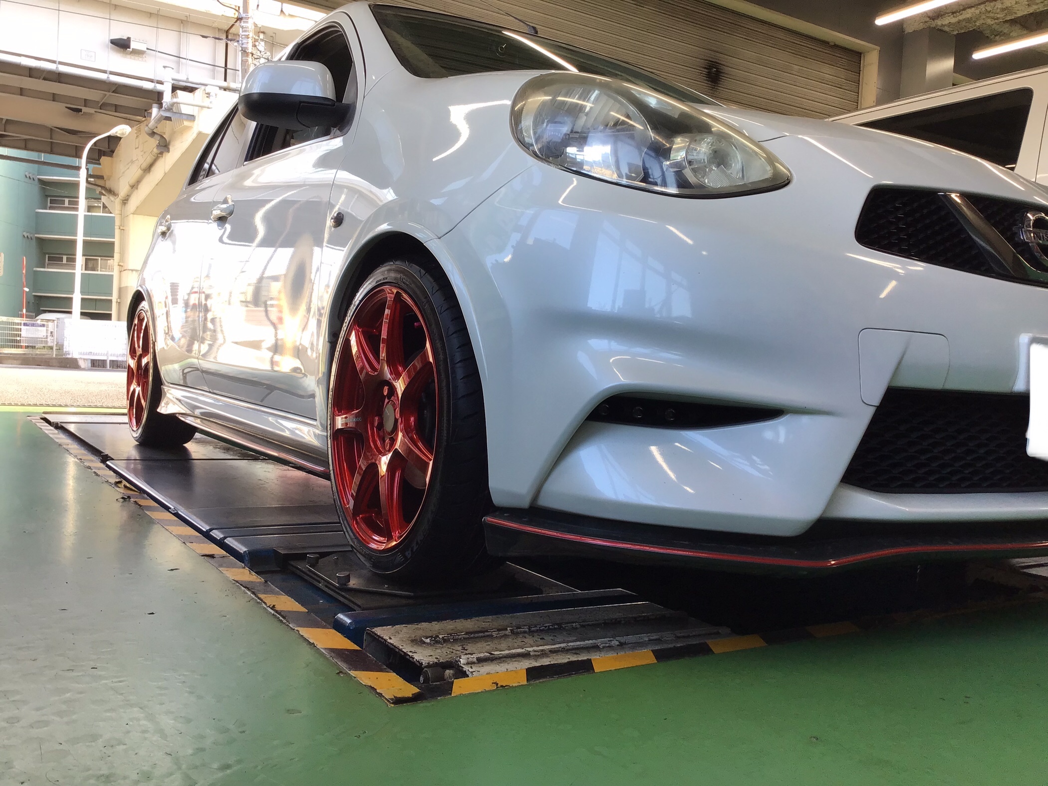 マーチニスモ ホイール取付！ | 日産 マーチNISMO S ホイール