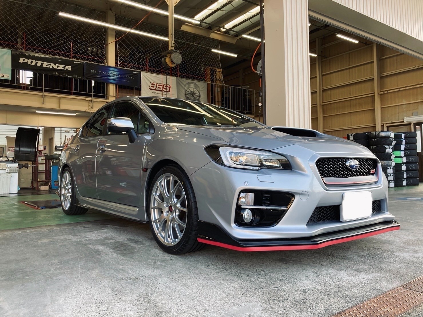 WRX S4 tSにポテンザ取付＆アライメント調整作業   スバル WRX S4