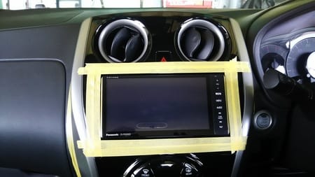 ノート パナソニック9インチナビ取付 サービス事例 タイヤ館 にいがた弁天橋通り 新潟県のタイヤ カー用品ショップ タイヤからはじまる トータルカーメンテナンス タイヤ館グループ