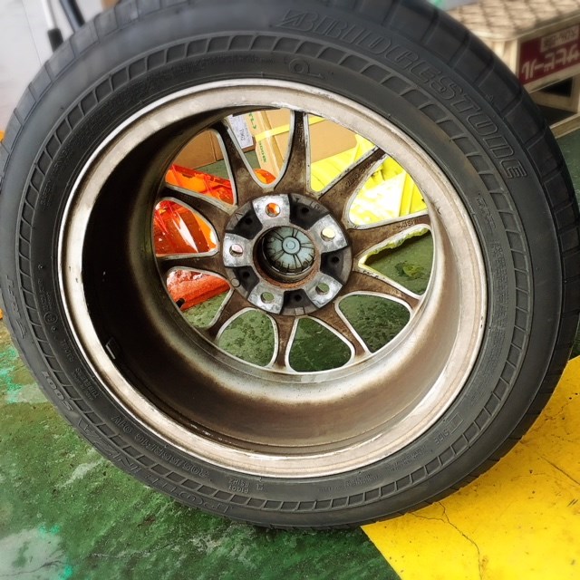 ピットにて撮影