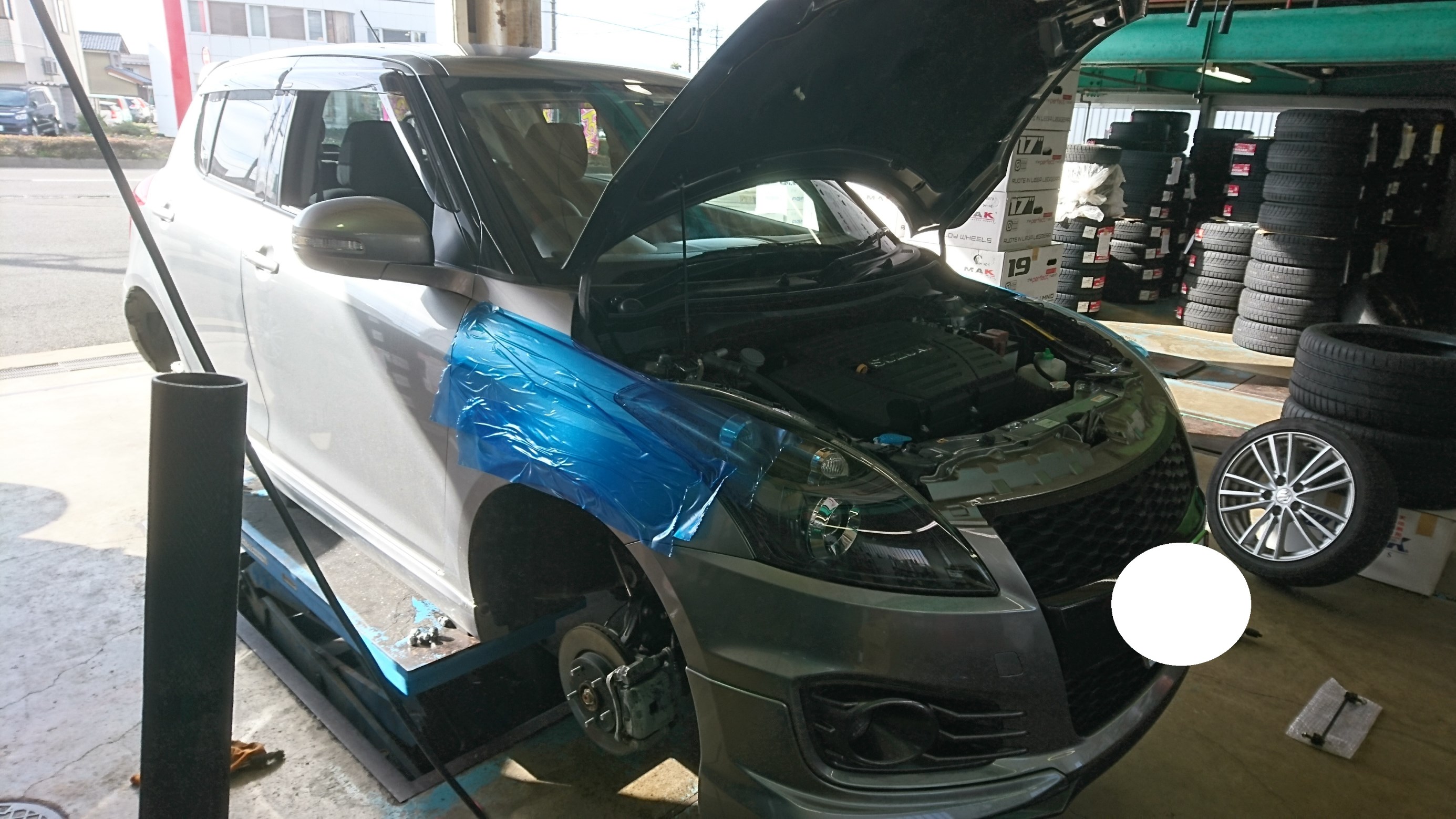 スイフトスポーツ(ZC32S)スポーツローダウンサス取り付け スイフトスポーツ(ZC32S)スポーツローダウンサス取り付け