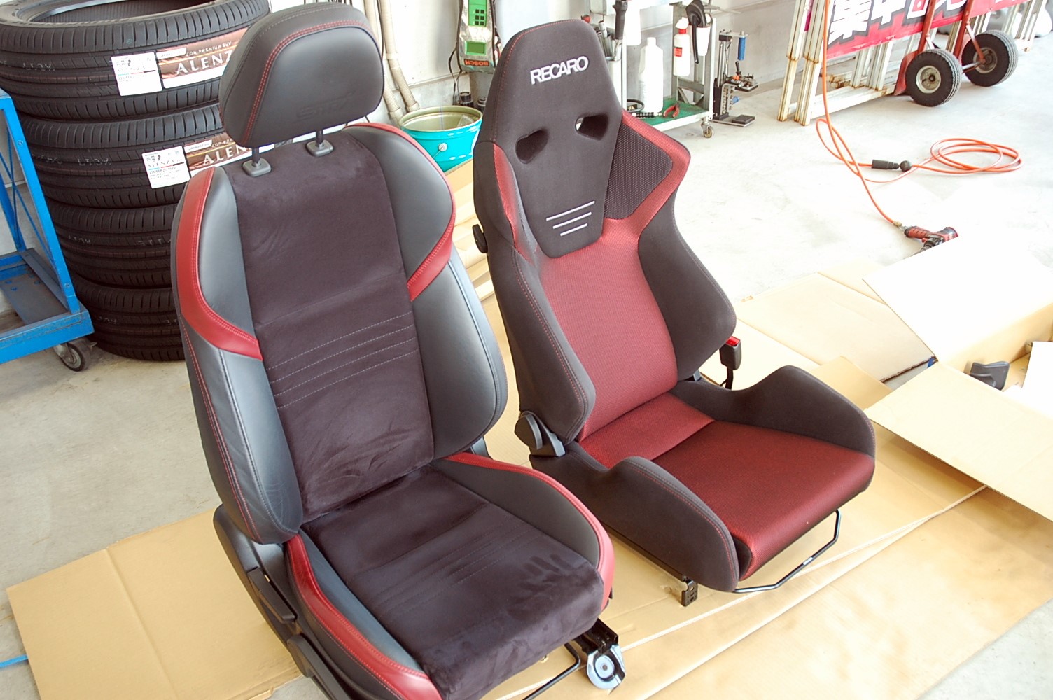 RECARO SR-6 をWRXに装着！ | サービス事例 | タイヤ館 釧路 | タイヤ