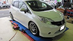 E12 ノートに車高調 取付けです。 | 店舗おススメ情報 | タイヤ E12 ノートに車高調 取付けです。 | 店舗おススメ情報 | タイヤ