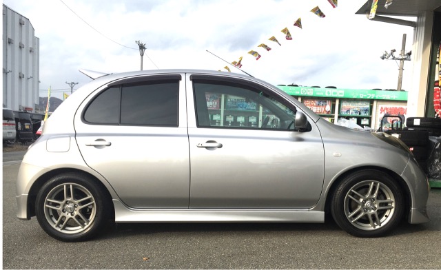 K12マーチに車高調取付しましたよ 日産 マーチ その他 パーツ取付 サスペンション取付 スタッフ日記 タイヤ館 太子 タイヤからはじまる トータルカーメンテナンス タイヤ館グループ