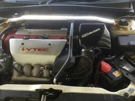 無限エアクリBOX ダンパーキット装備のインテグラタイプR(DC5)の納車前点検整備を行いました。|HMR