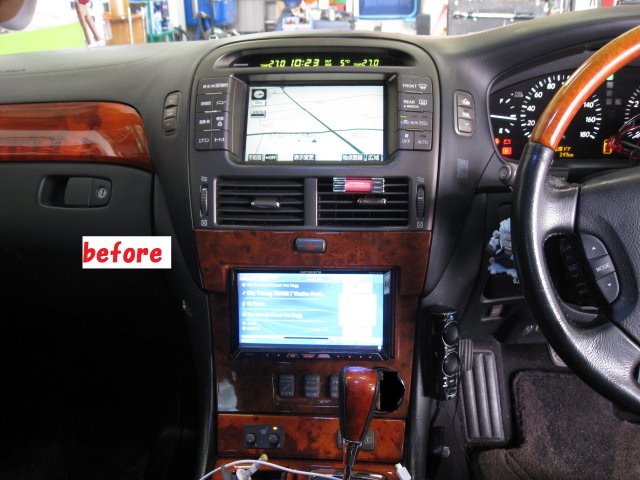 30セルシオ パナソニック９インチナビ／ヴァレンティLEDテール