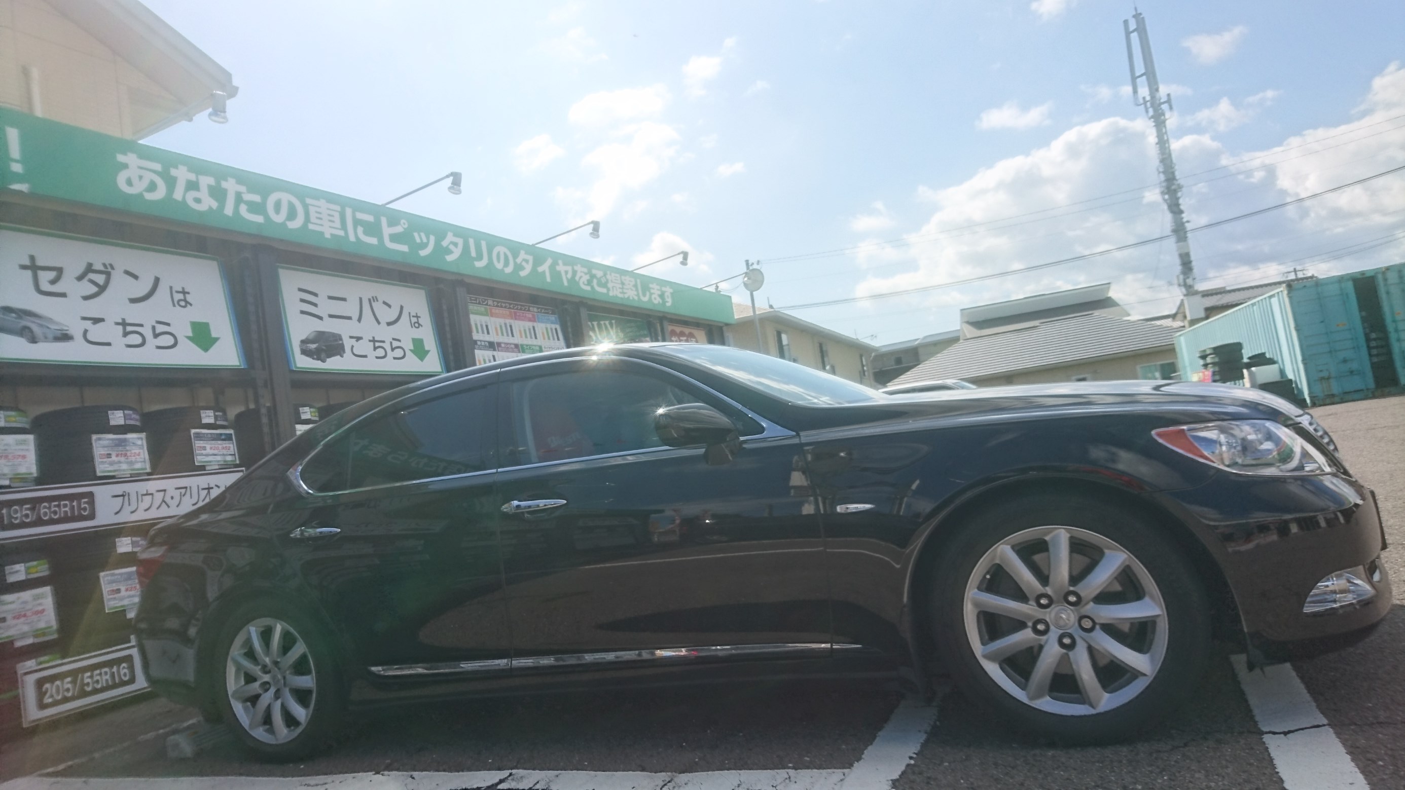☆レクサス ＬＳ４６０ タイヤ・ホイール交換＆空気圧センサー