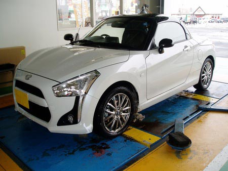 新車のコペンに エンジンスターター取付 サービス事例 タイヤ館 水沢 タイヤからはじまる トータルカーメンテナンス タイヤ館グループ