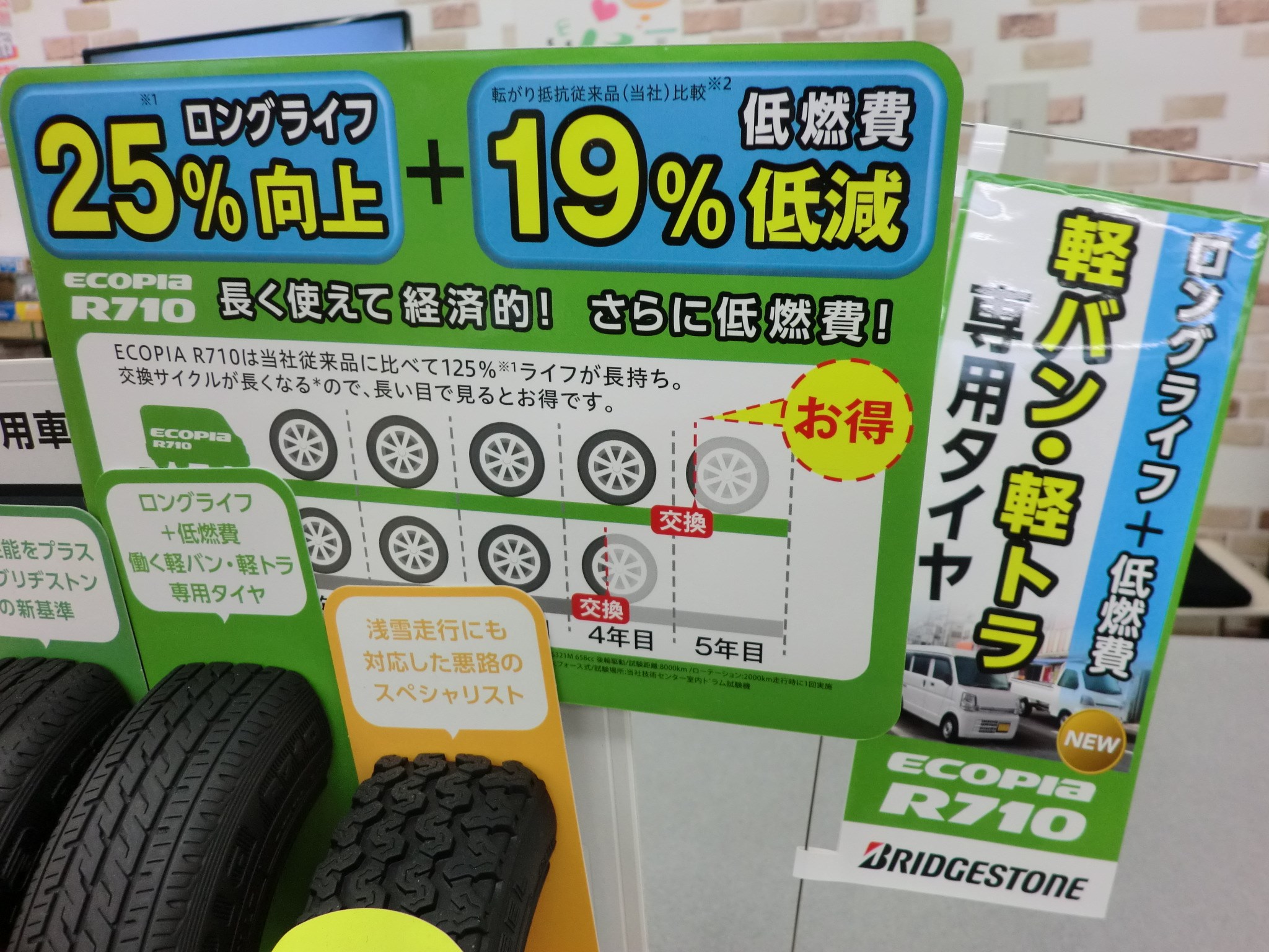 145/80R12 80/78N ブリヂストン エコピアR710 軽トラ　軽バン エコピア ブリヂストン ECOPIA R710 r710 軽トラック 軽バン
