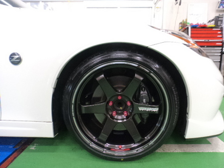 Z34 レイズ ボルクレーシング TE37 ウルトラトラックエディション 取付
