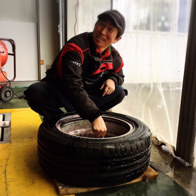 ピットにて撮影