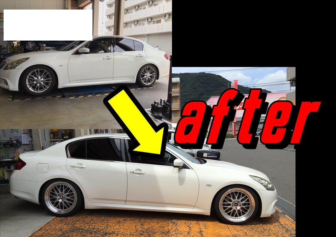ニッサン　スカイライン　２０インチ取付