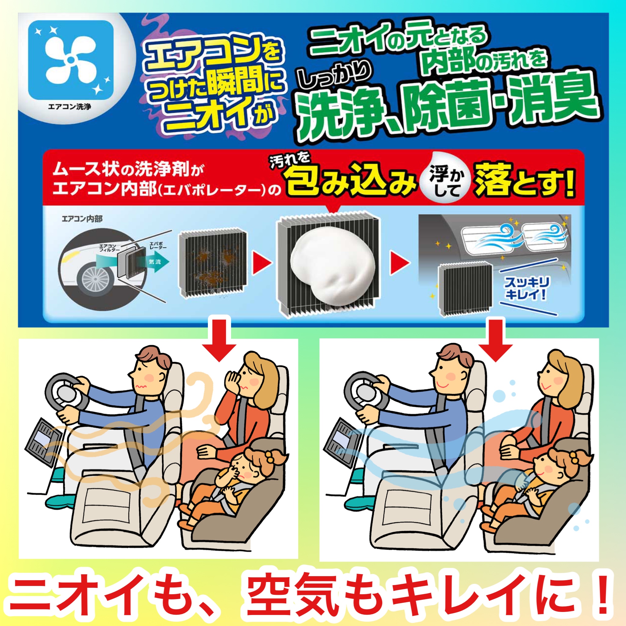 まだ暑いこの時期にエバポレーター洗浄がオススメです サービス事例 タイヤ館 類家 タイヤからはじまる トータルカーメンテナンス タイヤ館グループ