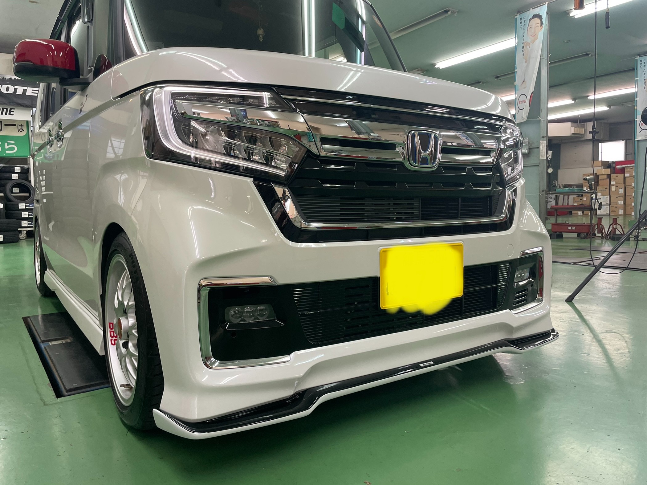 N-BOXにリップスポイラー | 店舗おススメ情報 | タイヤ館 高島平