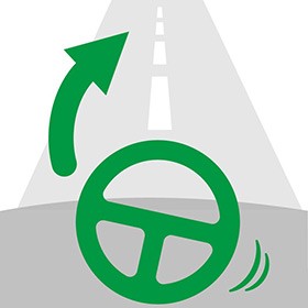 ハンドルセンターずれ画像